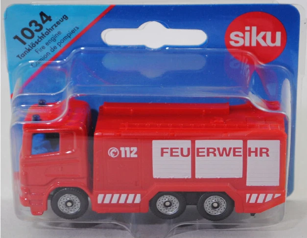 Siku Super 1034 Scania R380 (Typ CR16) Tanklöschfahrzeug, FEUERWEHR, ca. 1:89 - Bild 1 von 1