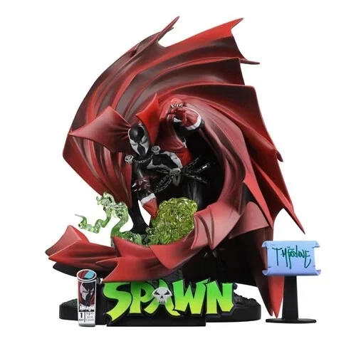 Spawn #1 preto, branco e vermelho em todo o estado de resina escala 1:10 - Imagem 1 de 4