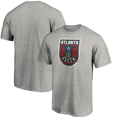 Men's Fanatics Branded Heathered Gray Atlanta Dream Primary Logo T-Shirt Cover