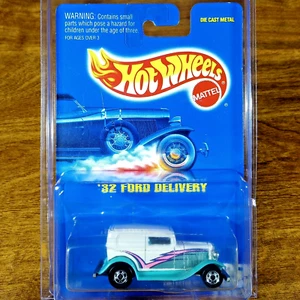 Hot Wheels Vintage '32 Ford Delivery White Green BW Blackwall 135 Malaysia 1992 - Picture 1 of 3