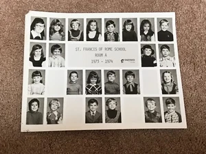 Vintage 1973-1974 St. Frances of Rome Catholic Grade Grammar School, Cicero, IL. - Picture 1 of 3