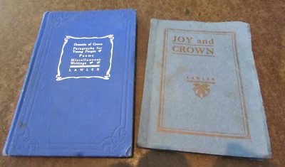 Lawler, Rev B F, 2 books, Baptist Church, inspirational writings, 1917, Missouri Foto 1 de 4