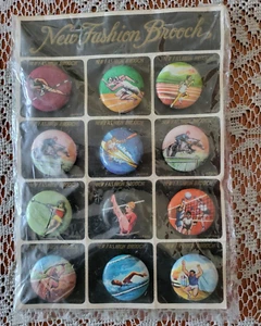 12er Button-Set ➔ Sport-Motive➔ Buttons *aus Sammlung* ➔ 12738 OVP - Bild 1 von 1