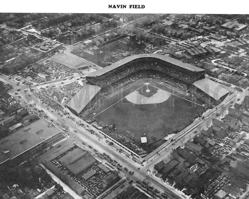 FOTO 8X10 NAVIN FIELD DETROIT TIGERS Foto 1 de 1
