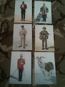 Set x 6 Military Postcards Royal Regiment of Wales by Alix Baker - Picture 1 of 7