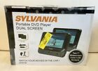Sylvania SDVD8716D 7" Dual Screen Portable Black DVD Player CD play movies