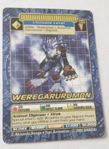 Weregarurumon BO-144 Digimon Trading Card Game Vintage Bandai 2000 - Picture 1 of 6
