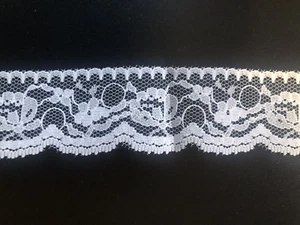 Embroidered Lace Border Sewing/Crafts/Skirts/ 1.25" Wide By the Yard NEW VTG - Picture 1 of 3