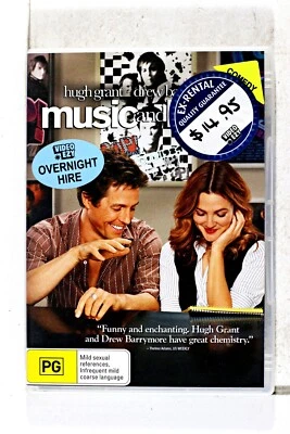 Music and Lyrics (DVD, 2007)- Region 4 Ex Rental - Image 1 of 2