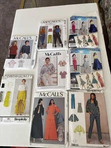 Lot 8 Sewing Patterns Project Runway McCalls C Rowley Jumpsuit Bridesmaid Dress - Picture 1 of 9