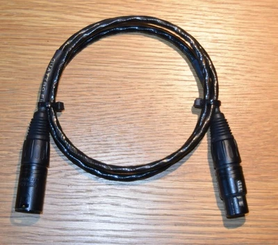 Nordost Quattro Fil 1 meter XLR balanced audio cable (black/left). Used. - Image 1 of 4