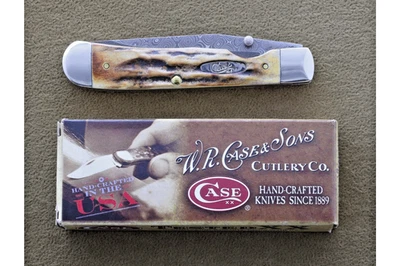 Дамасский охотничий нож Case 5154L. Raindrop Дамаск! Олень! - Изображение 1 из 4