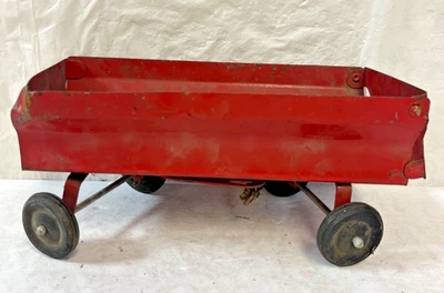 Ertl Red Farm Wagon Vintage Tin Flare Sides — 第 1/4 张图片