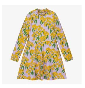 NWOT Mini Rodini Dress Alpine Flowers size 6-7 Years 122 - Picture 1 of 17