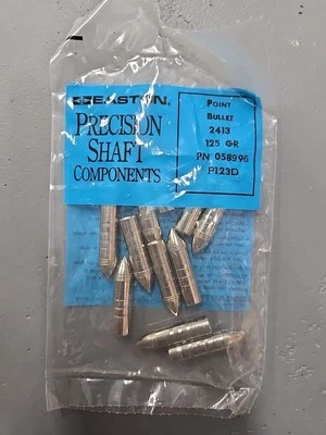 NEW OLD STOCK Easton - 2413 ALUMINUM BULLET POINTS 125 GRAIN -12pk #058996 - Image 1 of 4