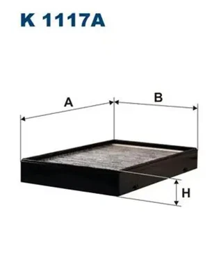Filtre d'habitacle Filtre à charbon actif K 1117A FILTRON pour VOLVO 850 S70 - Photo 1/4