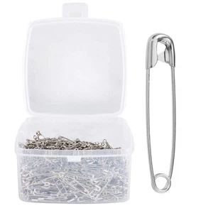 Safety Pins Bulk Craft Pins 28mm/1.1inch 1000pcs/Box Silver Metal Pins Steel ... - Picture 1 of 6