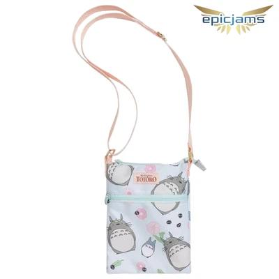 Bolso Bandolera Studio Ghibli My Neighbor Totoro Sakura Floral Pasaporte Cartera Nuevo Foto 1 de 4