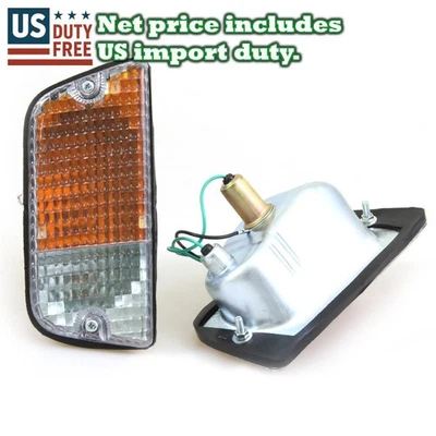 PAR DE LUCES DE SEÑAL ÁMBAR FR IZQUIERDA DERECHA aptas para camioneta Nissan Datsun 620 UTE 1972-79 Foto 1 de 4