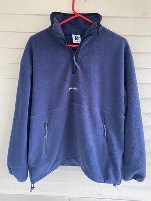 Harlaut Apparel Co. blau 1/4 ZIP Fleece Loose Fit Fleecepullover Ski Snowboard - Bild 1 von 4