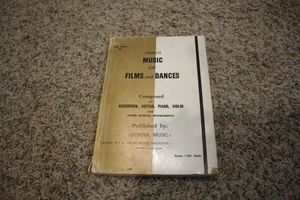 1971 Famous Music of Films and Dances Guitar Piano Violin and Accordion - Picture 1 of 10