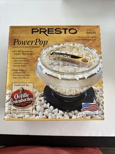 Presto Power Pop Microwave Popcorn Popper Orville Redenbacher's 04830 New - Picture 1 of 2