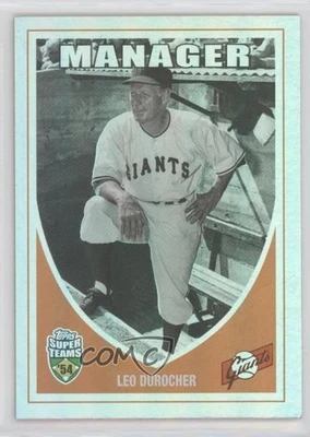 2002 Topps Super Teams Retrofractor /1954 Leo Durocher #1 HOF - Image 1 of 2