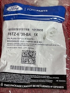 NEW OEM Ford 1996-2019 Explorer Escort MKZ M14x1.5 Oil Drain Plug F6TZ-6730-BA - Picture 1 of 3
