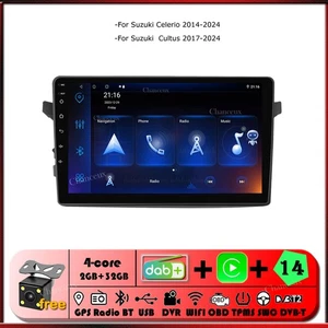 9"Android Head Unit Carplay Radio GPS SATNav DAB For Suzuki Cultus Celerio 14-24 - Picture 1 of 12