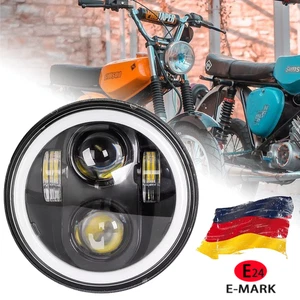 Faro proiettore LED luce di posizione per Simson S51 S50 Schwalbe Star KR51/2 Sperber - Foto 1 di 12