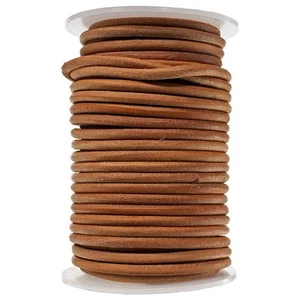 Round Leather Cord (Natural, 4mm - 10 Yards) - Picture 1 of 1