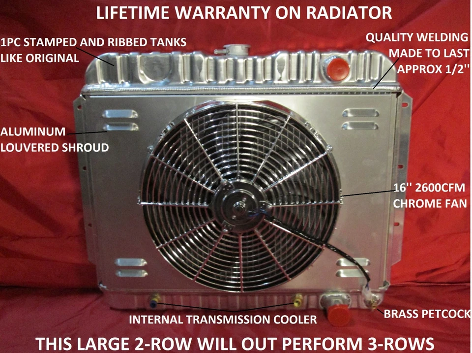 Radiator 1959 1960 1961 1962 1963 Chevrolet Impala, Bel Air, Biscayne, El Camino Foto 1 de 4