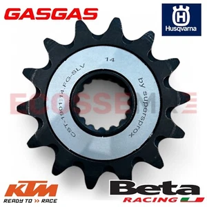 KTM SUPERSPROX STEEL FRONT SPROCKET 14 TOOTH SX SXF EXC EXCF TPi 1993-2025 - Picture 1 of 2