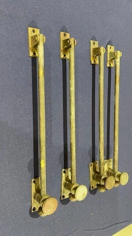 Antique Brass Transom Window Hardware set of 4 Cover