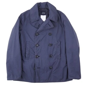 Aspesi F/W 24-25 'Hopper' Slim-Fit Blue Technical Fabric Padded Pea Coat L New - Picture 1 of 7