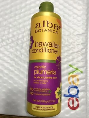ACONDICIONADOR ALBA Botanica Hawaiian Colorific PLUMERIA 12 oz sin sellar nuevo sin caja Foto 1 de 3