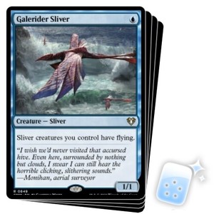 Galerider Sliver (commander Deck) X4 M/NM Magic MTG Commander Masters