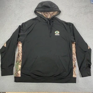Sudadera con capucha Dunbrooke para hombre NFL Green Bay Packers XXL negra camuflaje árbol real - Imagen 1 de 7