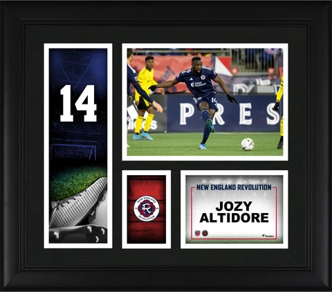 Jozy Altidore New England Revolution Framed 15x17 Player Core Collage Cover