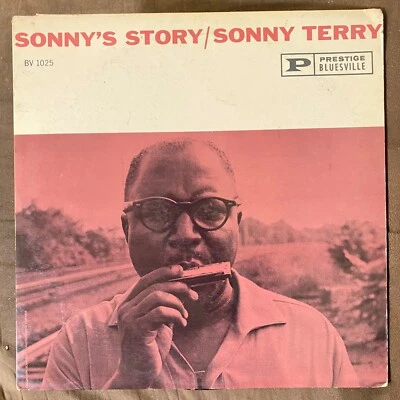 SONNY TERRY Sonny's Story - Rare 1960 1st Press Prestige Bluesville LP - VG - Image 1 of 3