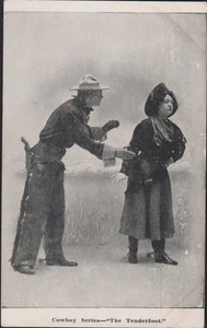 CANADA Vintage Old West postcard. "The Tenderfoot" unused - Picture 1 of 2