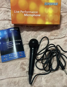 Shure Microphone Live Performance Wired w/Switch -In Box- Works Perfectly Black