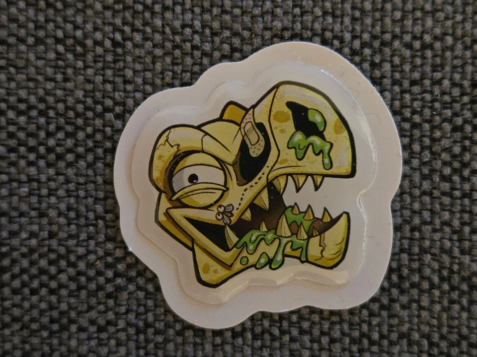 Zuru Smashers Dino Island Nano Huevo Dinosaurio Calavera 3D Hinchado Pegatina 1.5" Foto 1 de 1