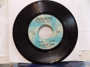 THE ROLLING STONES Paint it Black/STUPID GIRL London 45 copy 2 of 2 white sleeve - Picture 1 of 2