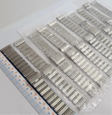 (10) HADLEY ROMA, Acero Inoxidable 20mm Ajuste, LOTE DE 10 CORREAS DE RELOJ HOMBRE B20-26 Foto 1 de 4