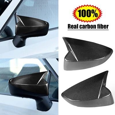 Tapa de cubierta de espejo retrovisor lateral de fibra de carbono real para Toyota GT86 Subaru BRZ 2012-2019 Foto 1 de 4