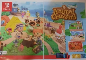 ANIMAL CROSSING 2x Full Page video game PRINT AD Nintendo Switch - Picture 1 of 1