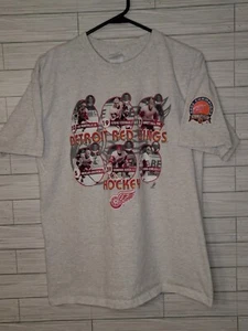Adult L Short Sleeve T Shirt 2002 Stanley Cup Champions Detroit Red Wings Hockey - Picture 1 of 6