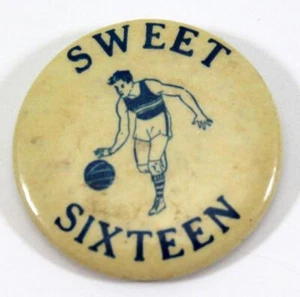 1950's Sweet Sixteen Basketball Pin - Picture 1 of 3