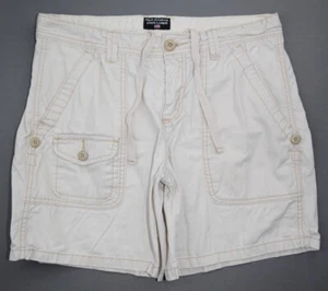 Women's Polo Ralph Lauren Chino Cargo Shorts Roll Up Leg Beige Size 10 (31x6) - Picture 1 of 9